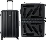 Wine Bottle Suitcase Aluminum | Holds 12 Standard 750 ML Bottles (26 IN)