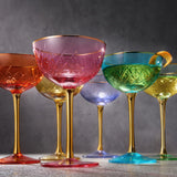 Vintage Art Deco Coupe for Champagne, Martini, Cocktails | Set of 2