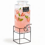 Kook Glass Drink Dispenser with Steel Spigot