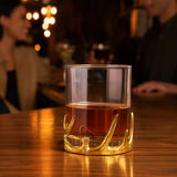 Gold Antler Double Old Fashioned Whiskey Glass, 11.84 oz DOF Tumbler