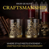 Golden Spider Whiskey Glasses Set of 2