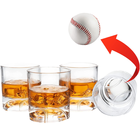 The Wine Savant Baseball Whiskey Glass - 12oz