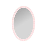 Varsha Oval Glossy Lilac Mirror