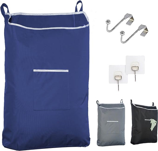 Door Hanging Laundry Bag - Navy Blue - XL