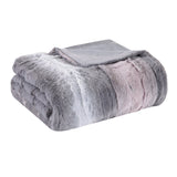 Soft Faux Fur Mink Reversible Throw Blanket