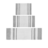 Reversible Cotton Bathroom Rug, Grey