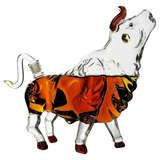 The Wine Savant Charging Bull Heads Up Animal Liquor Decanter