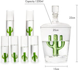 Tequila Decanter Set with Cactus Decanter (Cactus)