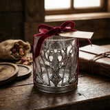 Stag Whiskey Glass, Single Piece, 11.8oz 3.7in Clear Borosilicate Alloy Sleeve