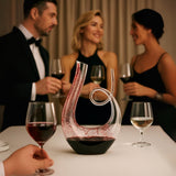 Art Series Swirl Wine Decanter – Hand Blown, Lead-Free Glass