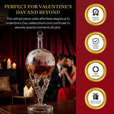 Love Crystal Decanter, For Wine & Whiskey The Wine Savant - 12" Tall