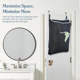Door Hanging Laundry Bag - Black - XL