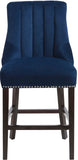 Oxford Velvet Contemporary Stool Set - Elegant Black Upholstered Design for Stylish Seating
