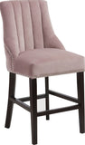 Oxford Velvet Contemporary Stool Set - Elegant Black Upholstered Design for Stylish Seating