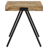 Avery Square Solid Mango Wood Side End Table Natural