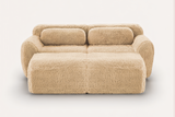 MELLOW 80" Loveseat with 2 Ottomans
