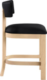 Lavrin - Vegan Leather Counter Stool (Set of 2) - Natural Base