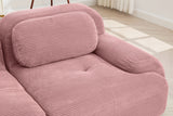 MIA 82'' Loveseat with 2 Ottomans
