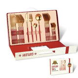 24pcs Stainless Steel Cutlery Set Gift Box