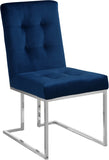 Alexis Contemporary Dining Chair Set - Plush Upholstered Seating with Chrome Base for Modern Homes