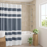 3M Scotchgard Water Repellent Shower Curtain, Dark Blue