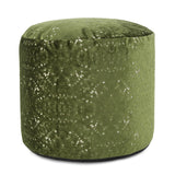 Round Tall Pouf Pisani Emerald
