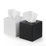 Diamond-Embossed Resin Bathroom Accessories Set, Onyx