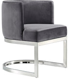 Gianna Velvet Dining Chair - Contemporary Retro Design with Plush Comfort and Stunning Gold Base