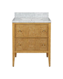 Santos 28" Sea Sand Vanity with Rectangular Undermount Sink
