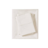 Brushed Cotton Percale Peach-Like Sheet Set, Ivory