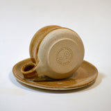 Handmade Ceramic Espresso Cup & Saucer 2oz Set