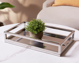 Stainless Steel Rectangular Tubular Serving Tray