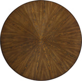 Sheridan Contemporary Dining Table with Elegant Ashburl Veneer Top & Matte Black Hourglass Base