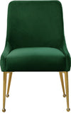 Owen Contemporary Dining Chair Set - Stylish Velvet Upholstery with Elegant Gold Legs and Handle