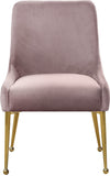 Owen Contemporary Dining Chair Set - Stylish Velvet Upholstery with Elegant Gold Legs and Handle