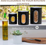Moss & Stone 3-Piece Airtight Kitchen Canister Set