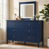 Wholesale 47" 6-Drawer Fluted Dresser, Eco-Friendly & Water-Resistant