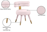 Fitzroy Velvet Dining Chair Set - Luxurious Contemporary Design with Gold-Capped Legs for Elegance