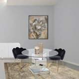 Claire Velvet Dining Chair Set - Luxurious Plush Upholstery with Brushed Gold Legs for Elegance