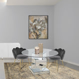 Claire Velvet Dining Chair Set - Luxurious Plush Upholstery with Brushed Gold Legs for Elegance