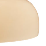 Textured Ceramic Table Lamp with Dome Glass Shade, Gold