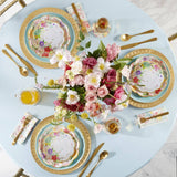 Garden Blooms Floral Paper Plates Set of 16