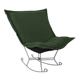 Scroll Puff Rocker Titanium- Barbet Forest/Black