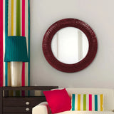 Bergman Mirror - Glossy Burgundy