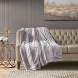 Soft Faux Fur Mink Reversible Throw Blanket