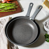 BALLARINI Parma Plus by HENCKELS 2-pc Aluminum Nonstick Fry Pan Set, Made in Italy