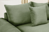 DESEO 158" Sectional Sofa with Ottoman