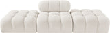 Ames - 3 Piece Boucle Upholstered Modular Sofa With 2 Backless Seats