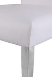 Porsha Contemporary Dining Chair Set of 2 - Luxurious Design with Gold Legs and Tufted Elegance
