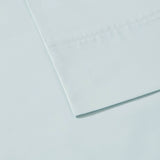 Brushed Cotton Percale Peached Sheet Set, Aqua
